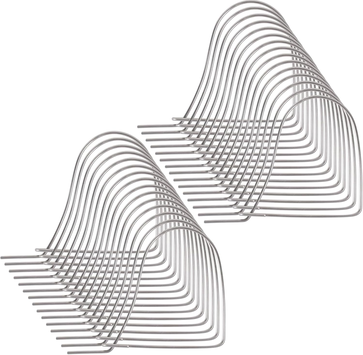 Stainless Steel Bait Pin Combo 4.5" for Rigging Bait in Crab Trap, Silver