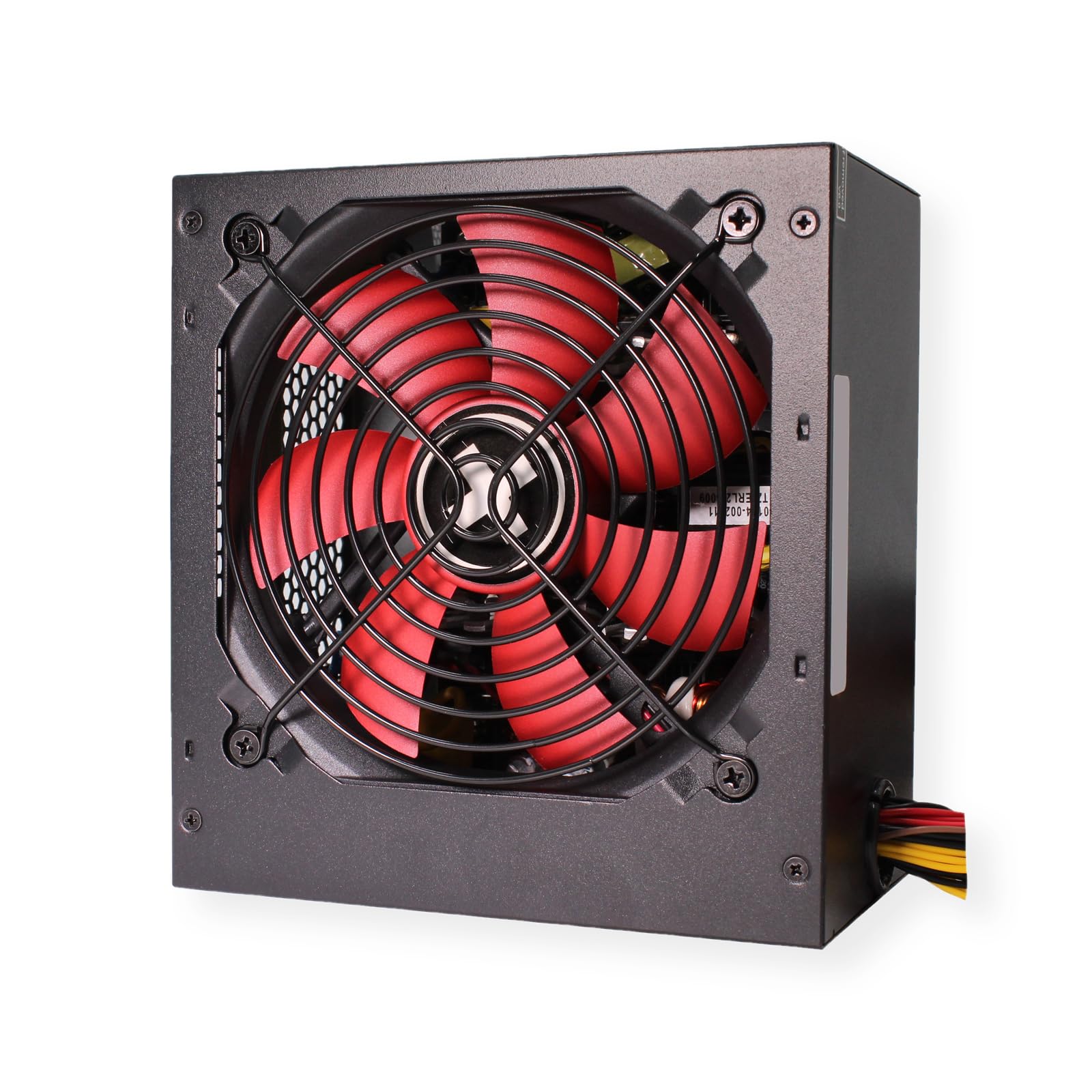 Xilence XP600R6 Alimentation PC ATX, Peak Power 600W, 1x20+4PIN, 1xCPU 4+4PIN, 1xPCI-E 6+2PIN, 2xHDD, 6xSATA, Ventilateur Silencieux de 120mm, idéale pour Les PC Office/Home, câble de 500mm, Noir