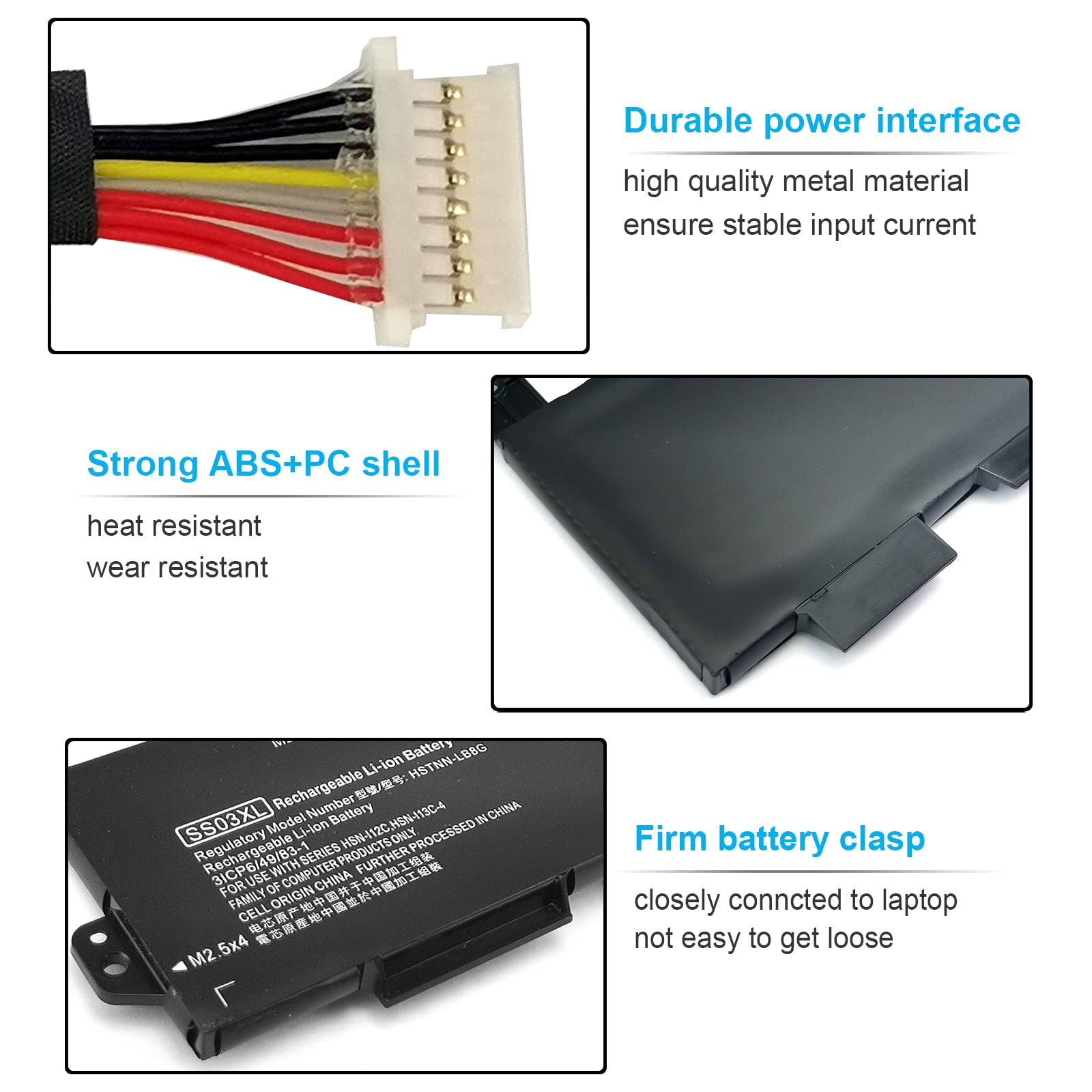 Amazon.com: 50Wh SS03XL 933321-855 Battery for HP EliteBook 840 