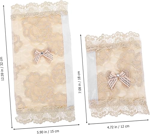 Miniatura 8 de Guantes de encaje para manija de refrigerador, 6 unidades, cubiertas para manijas de puerta, para electrodomésticos, manijas de armario, cubierta de