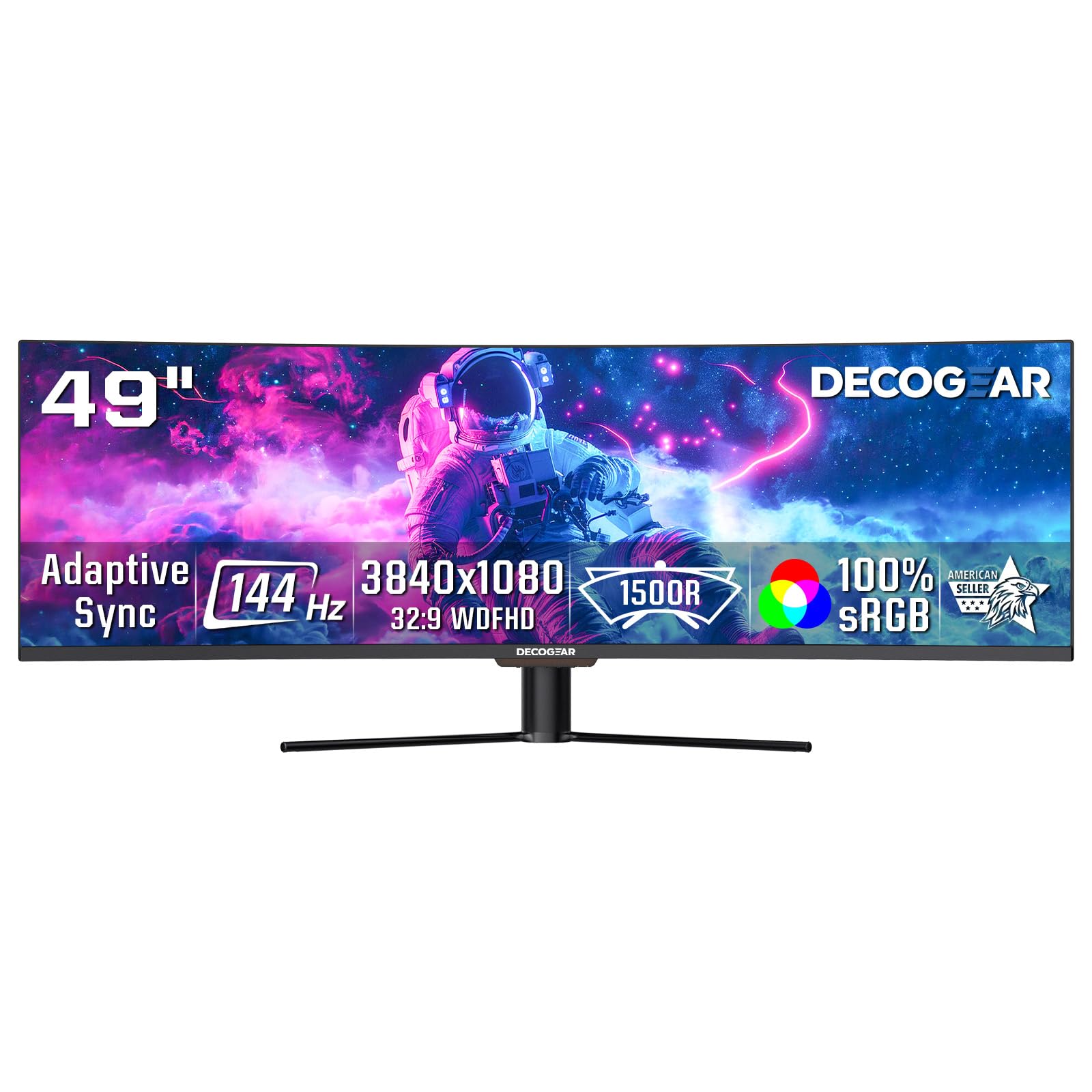 Deco Gear 49 Ultrawide Curved Monitor 144Hz
