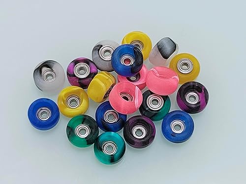 Miniatura 5 de Pro Fingerboard Wheels - Ruedas de patineta Pro Finger hechas a mano, 0.295 in x 0.177 in, nuevo diseño de forma de calle, color remolino (morado)