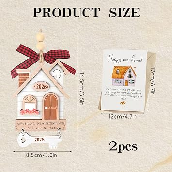 House Warming Gifts New Home 2026, New Home Card, Home Gifts Ornament