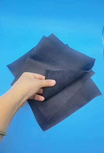 Miniatura 8 de Bioristar Piezas de cuero genuino de grano natural para trabajo de cuero, 0.069 a 0.069 pulgadas de grosor, restos de cuero cuadrados para