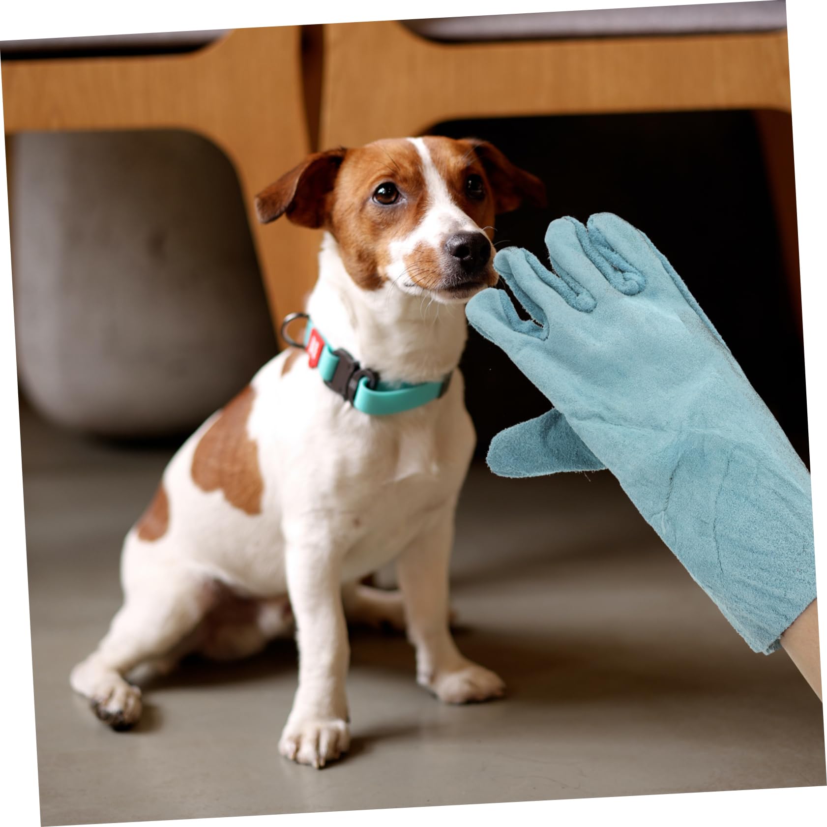 CORHAD Pet Grooming Gloves for Dogs Bite Gloves Material Protective Comfortable