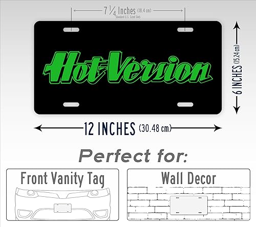 Miniatura 2 de Etiqueta automática japonesa del coche de la deriva del texto verde de la placa de matrícula de JDM de la versión