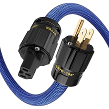 Audiophile Power Cable 3-core 6N OCC for HiFi Systems 3.3ft
