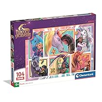 Clementoni – Puzzle per Bambini 104 Pezzi, 6+ Anni, Illustrazione Netflix Unicorn Academy, Idea Regalo, Made in Italy, 48,5×33,5 cm, 25793