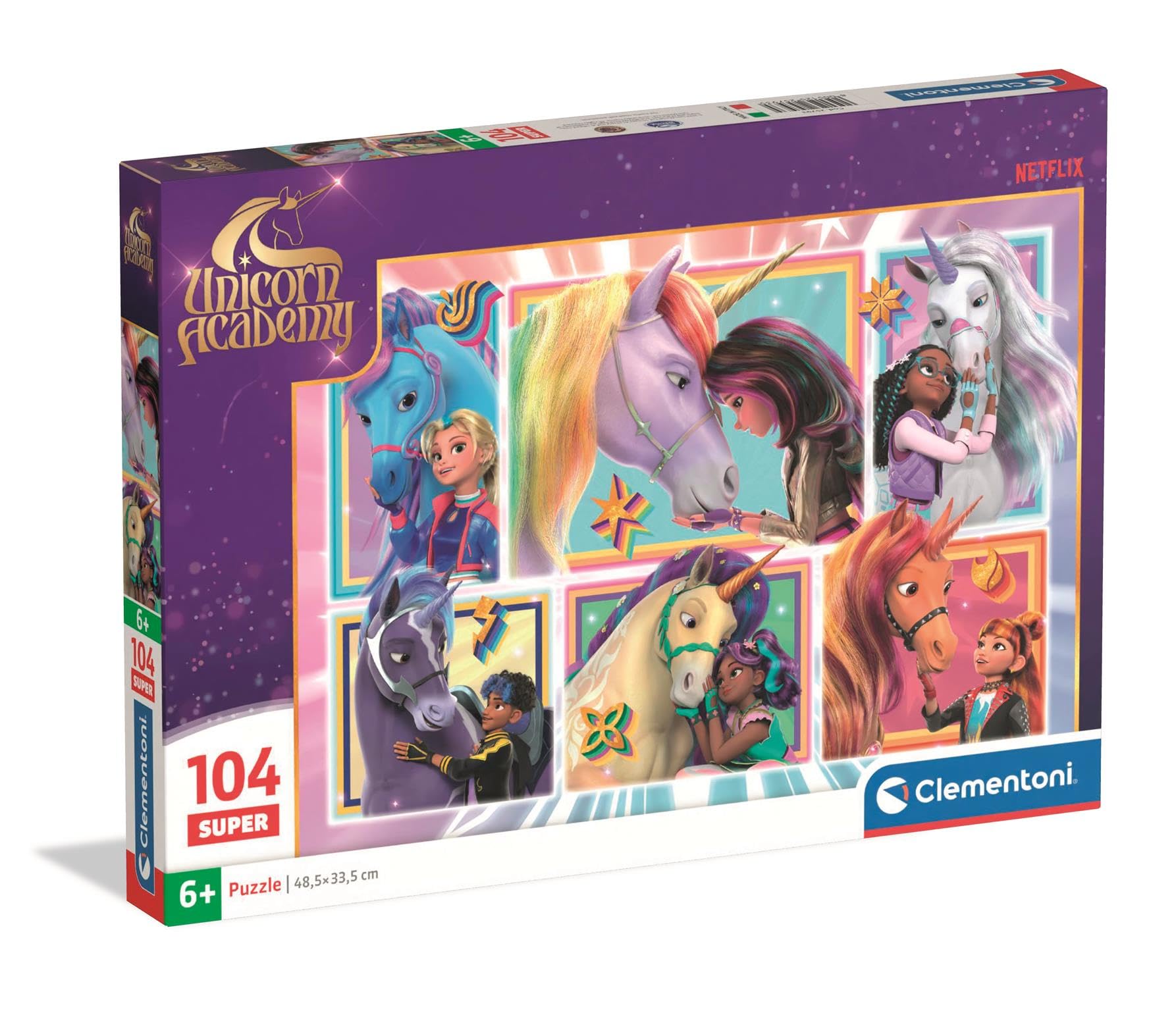 Clementoni 104 SUPER Unicorn Academy 3 - Puzzle