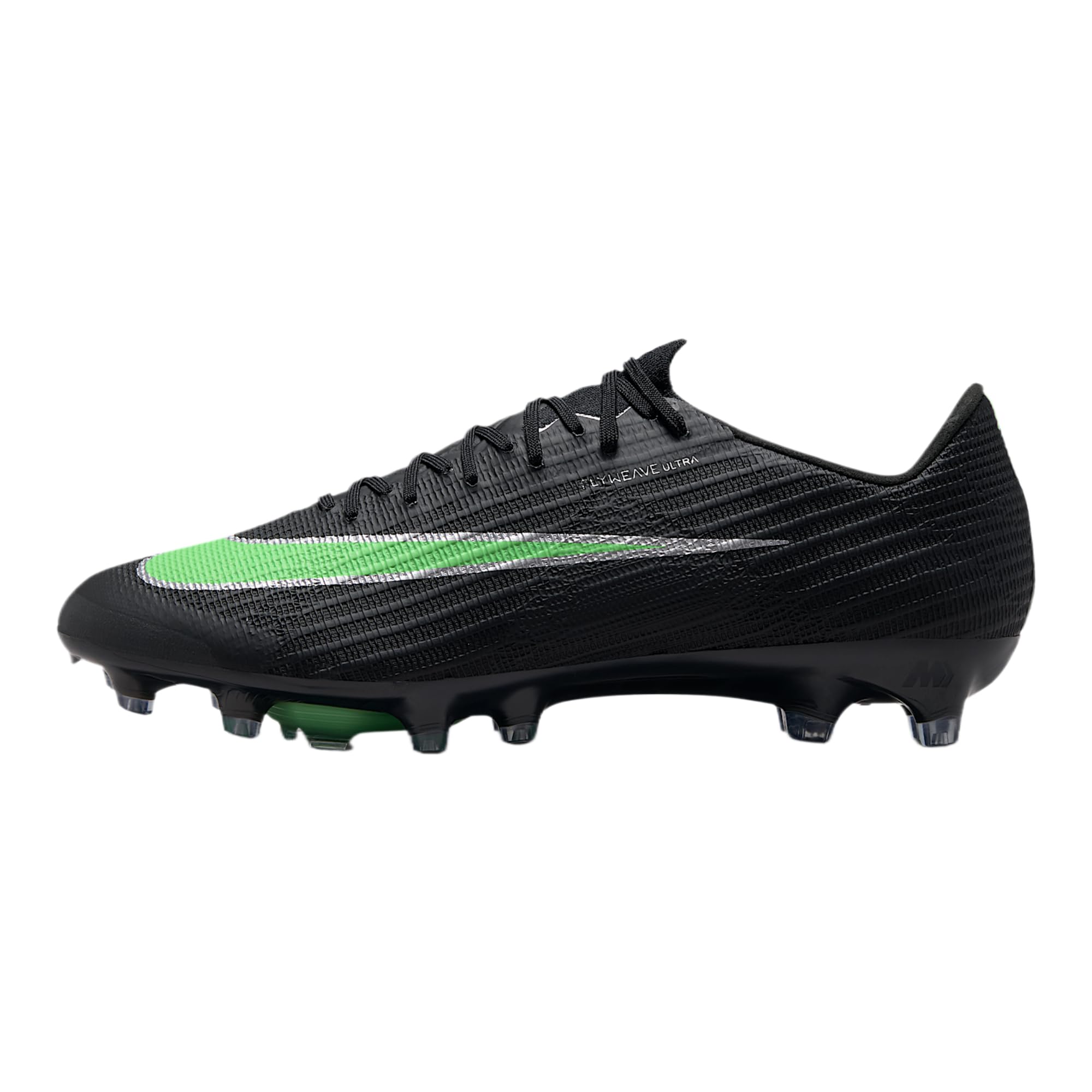 Mercurial Superfly 11 Elite Artificial-Grass Low-Top Soccer Cleats (Black/Black/Illusion Green)
