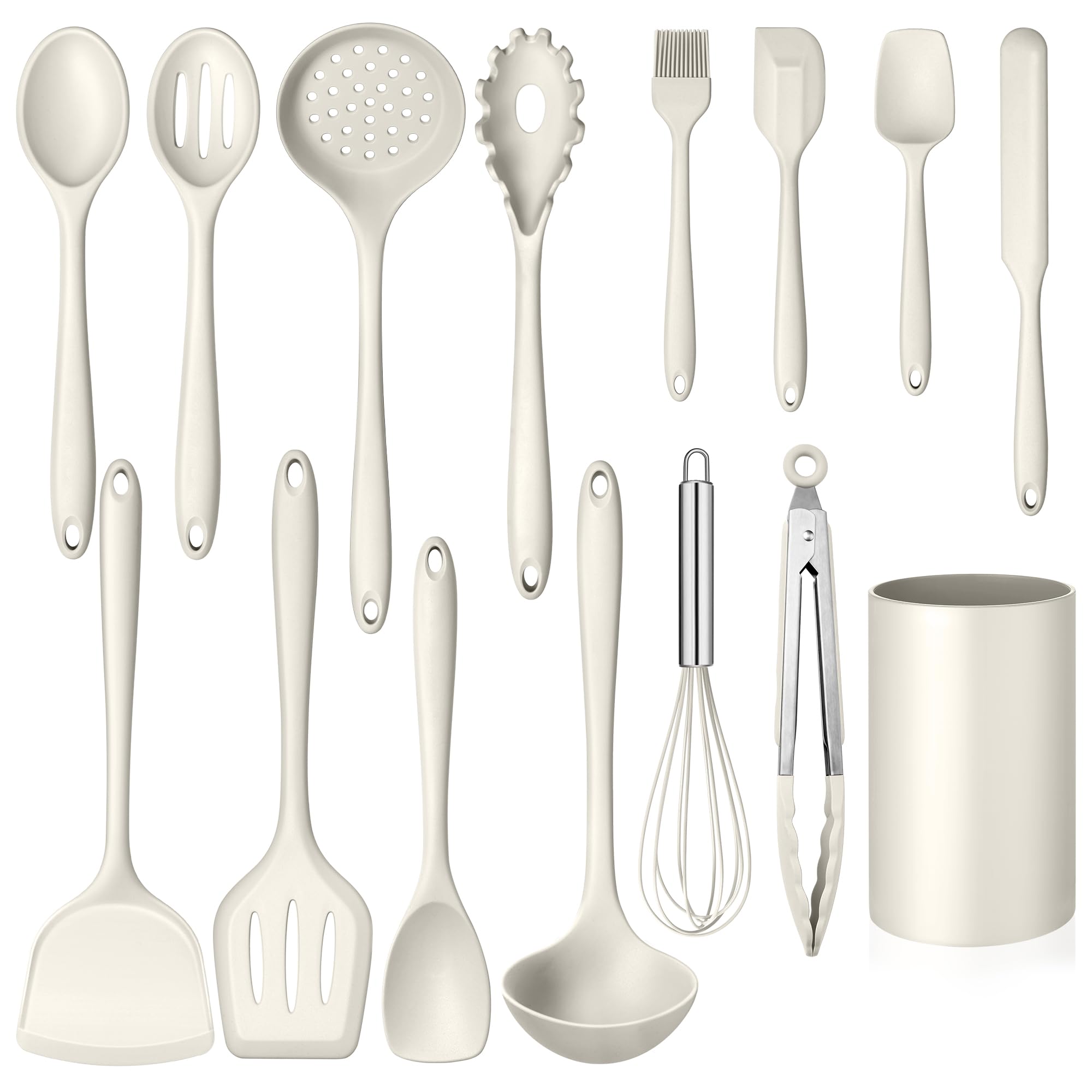 Photo 1 of Homikit 15-Piece Silicone Kitchen Utensil Set with Holder