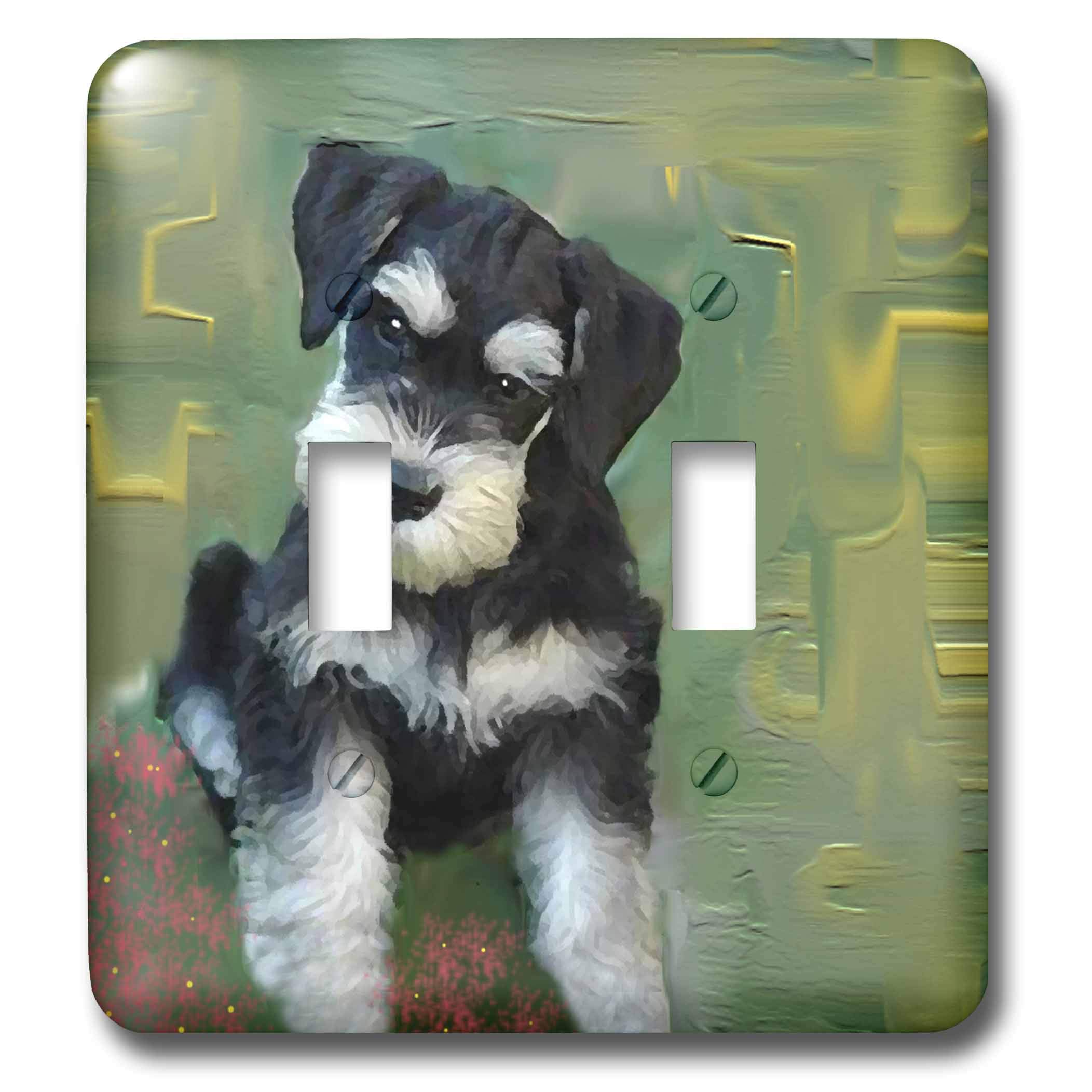 Interrupteur Schnauzer miniature 3dRose lsp_4158_2 mural original