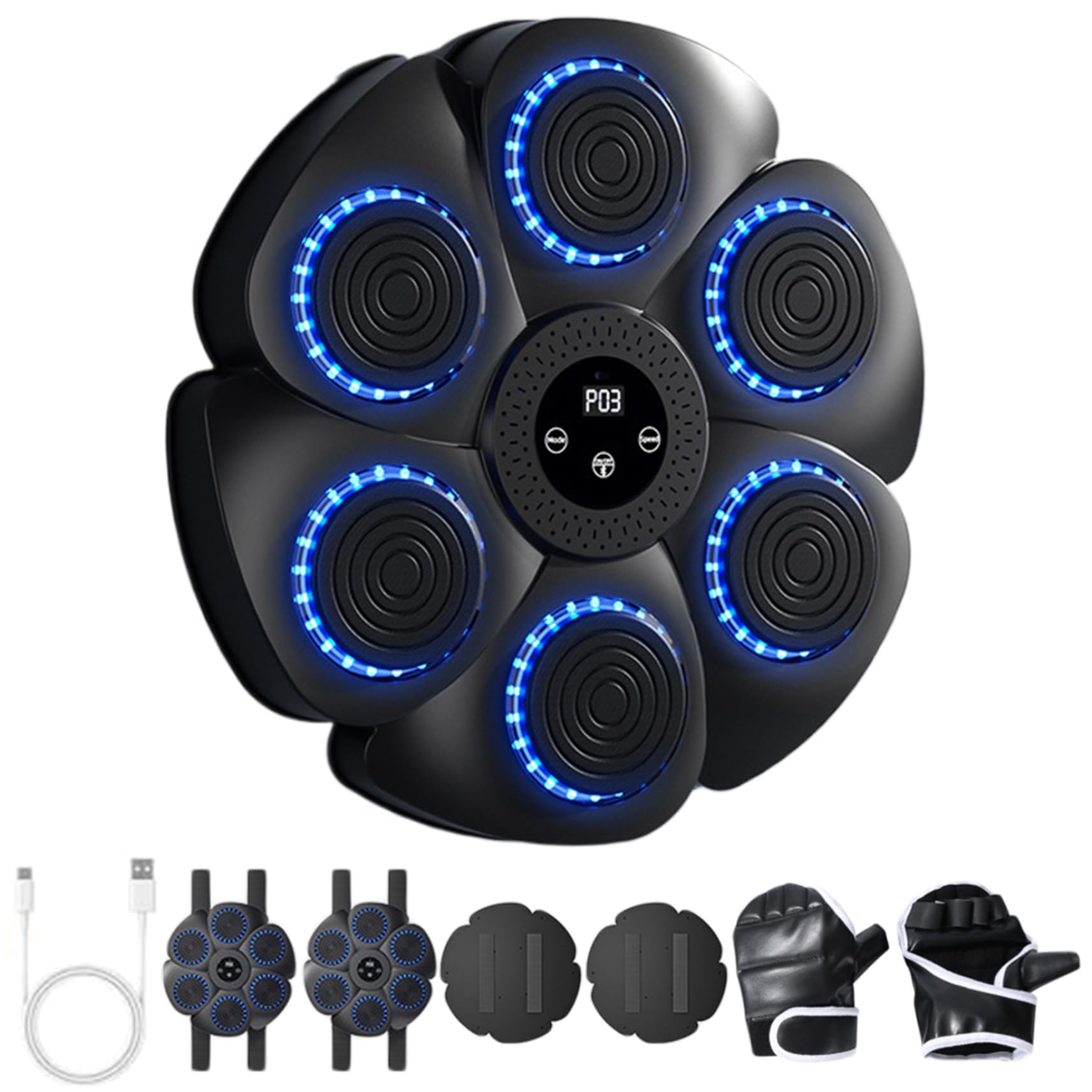 Trainer di Boxe Musicale Interattivo con Connessione Bluetooth Smart music boxing target