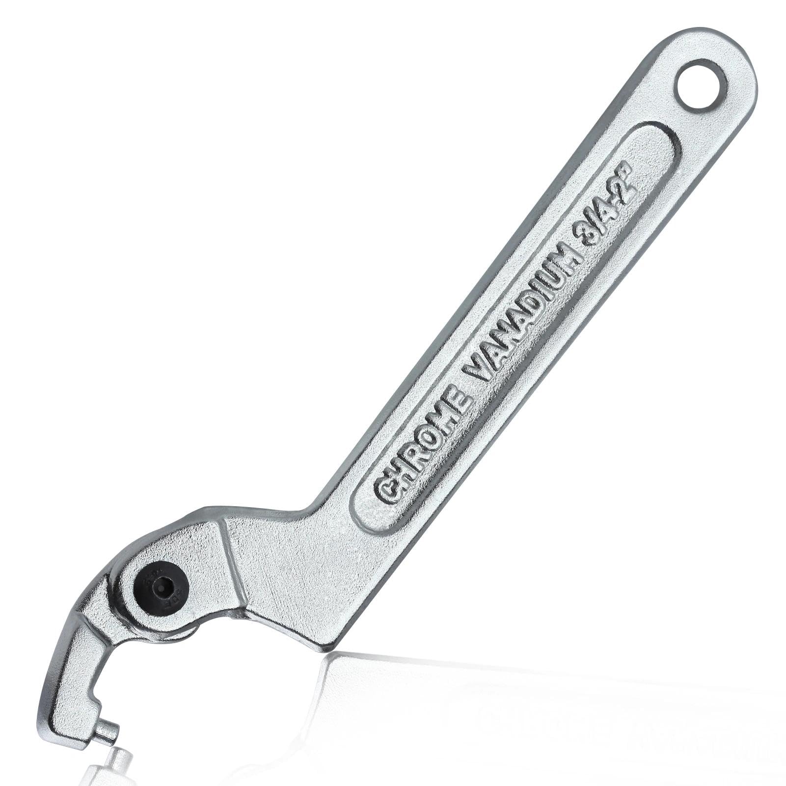 Amazon | LEONTOOL アジャスタブルCスパナフックレンチ 回転 C