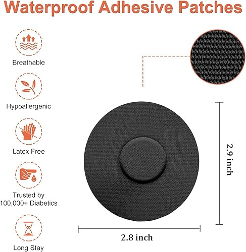 Miniatura 9 de Cubiertas de sensor para Freestyle Libre, 30 piezas de parches adhesivos de sensor impermeables y resistentes al sudor, cinta de sobreparche para