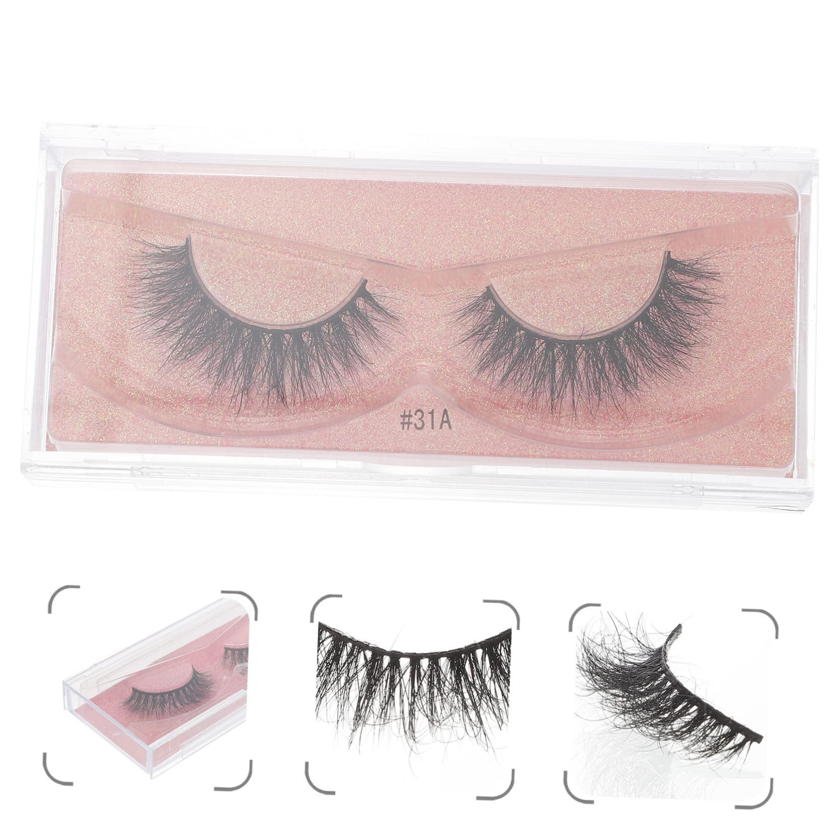 MAGICLULU 4pares Extensiones De Pestañas Postizas Naturales Largas Maquillaje Diy Para Ojos