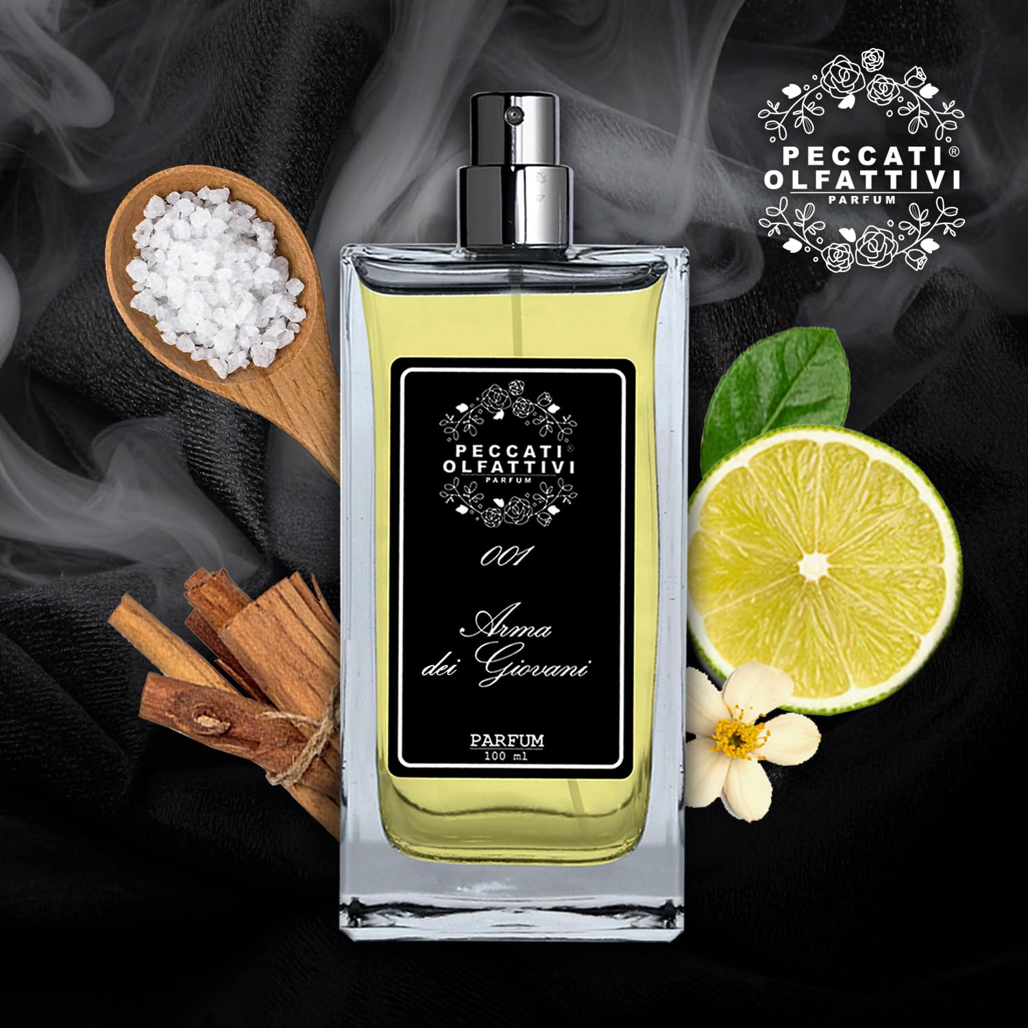 Peccati Olfattivi N.01 Perfume Hombre Equivalente a Acqua di Gio - Dupe de Perfume Masculino Persistente con 30% de Esencia Pura, Fragancia Similar al Original de Larga Duración y Resistencia 100 ml