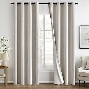 MULERN Rideau Occultant Isolant Thermique, Anti Froid Rideaux Opaque