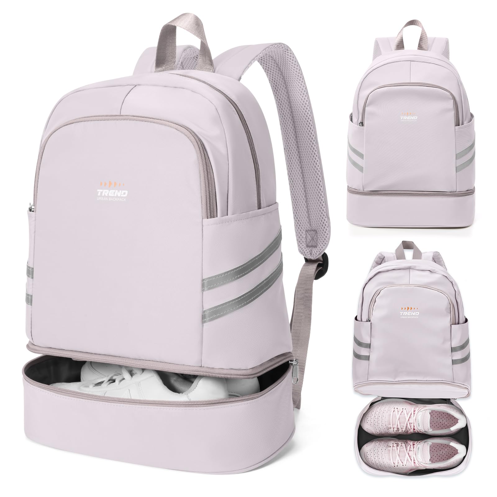 coofay Gym Backpack For Women Waterproof Backpack With Shoe Compartment Lightweight Travel Backpack Sports Backpacks Small Gym Bag