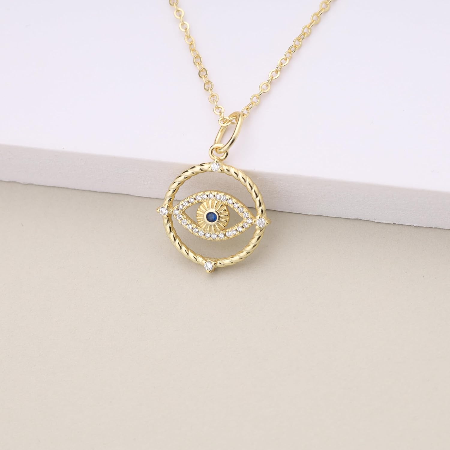 GAVU 925 Sterling Silver Evil Eye Charm Necklace for Women, Evil Eye Necklace for Women - Image 5