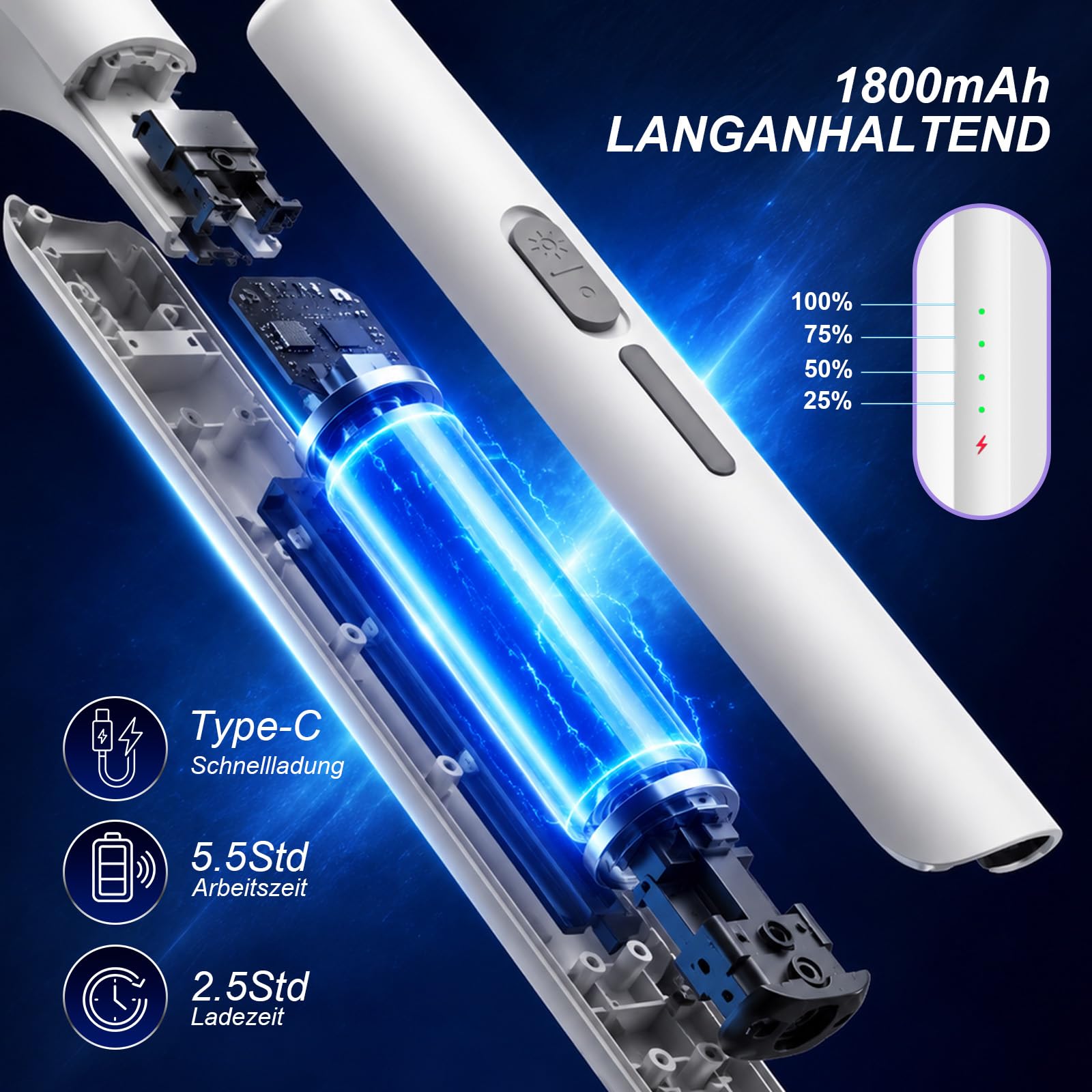 Elektrische Fliegenklatsche 4000V Bug Zapper Schläger Dual Modi Mückenvernichter mit Lila Mückenlicht Wiederaufladbar für Indoor Home Office