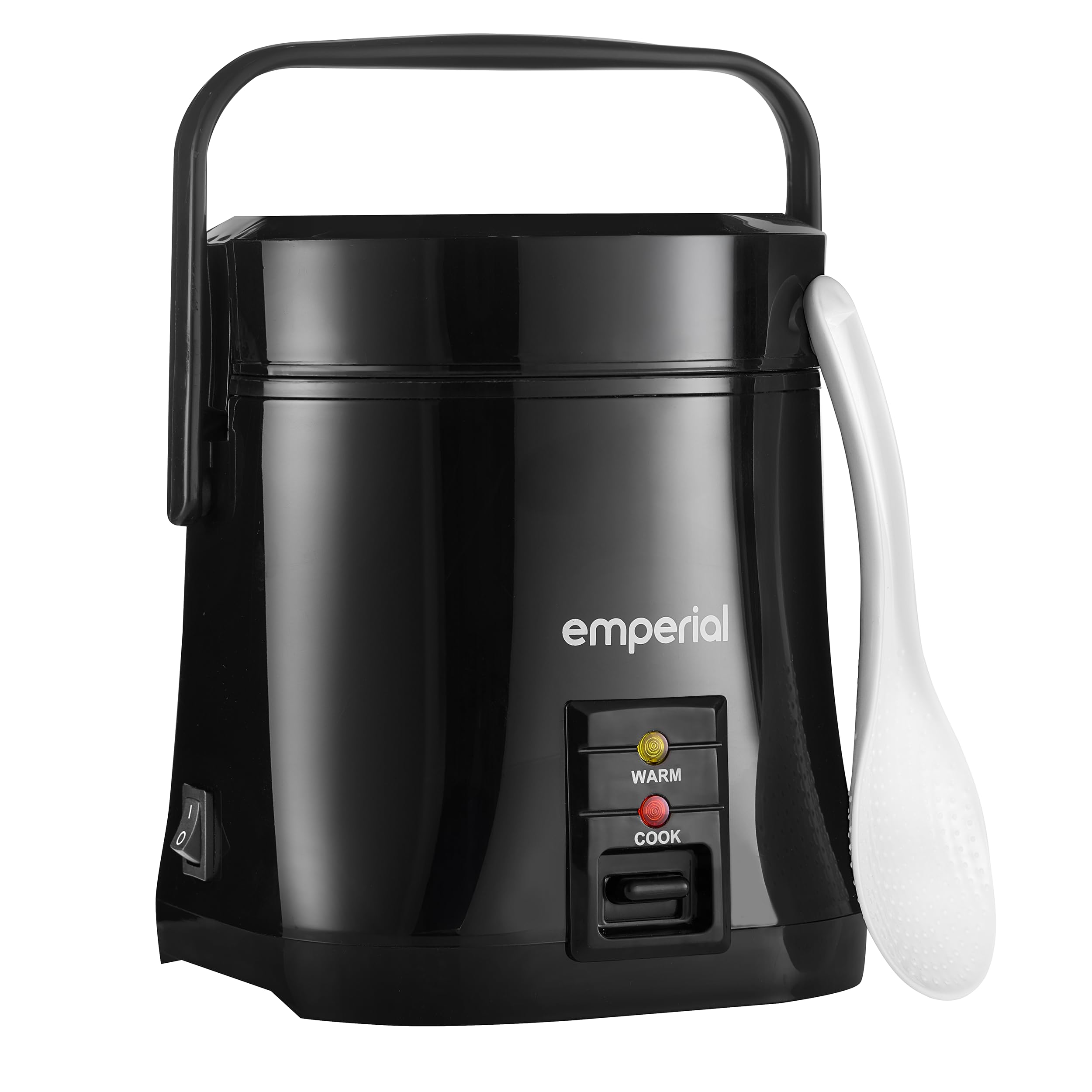 Emperial Small Rice Cooker 0.3L | Mini Electric Rice Cooker for 1–2 People | Keep Warm Function | Removable Non-Stick Inner Pot | Includes Measuring Cup & Spatula | 200W