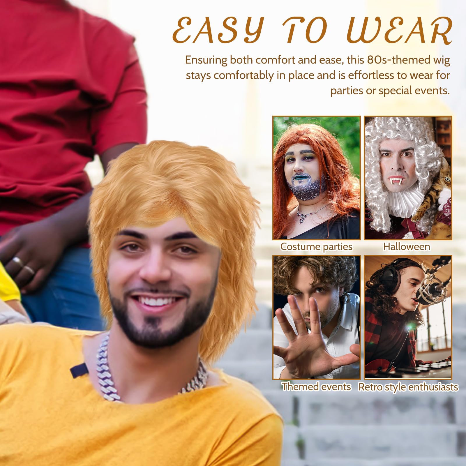 OATIPHO Mens Mullet Wigs - Image 3