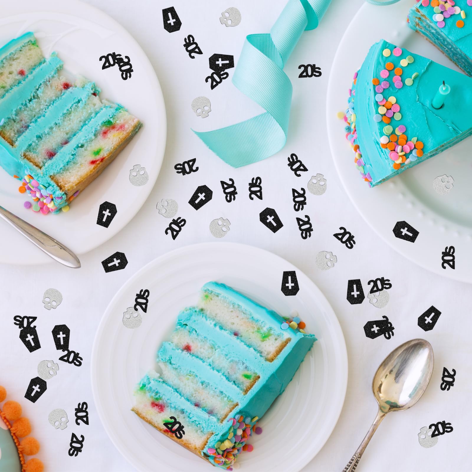 INNORU "Death To My 20's" Konfetti – 120 Stück Bunte Papierstreuung Für 30. Geburtstag, Tischdekoration