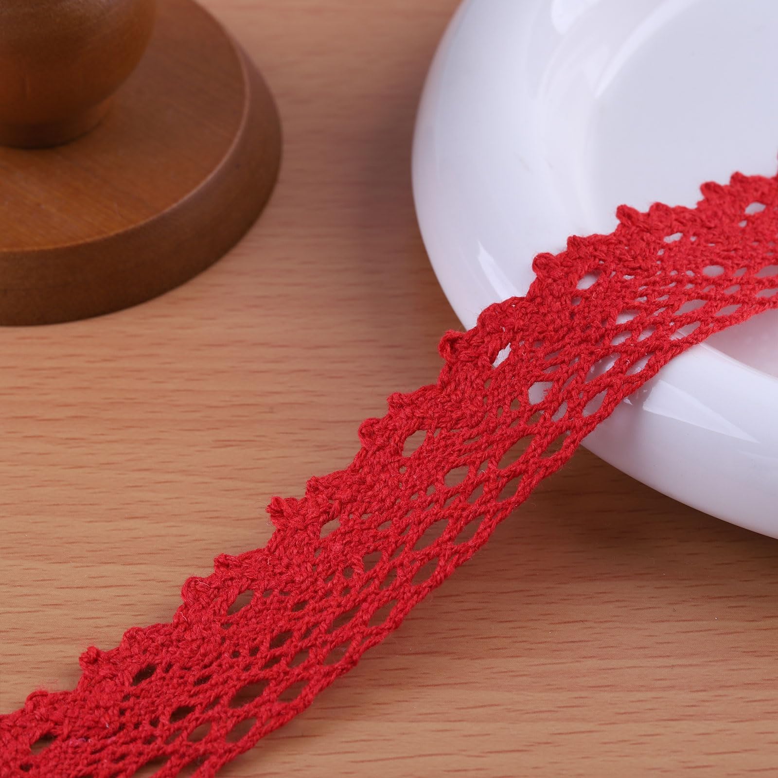 Amazon.com: 25 Yards Lace Trim Ribbon, 1.2 Inch Wide Vintage Lace ...