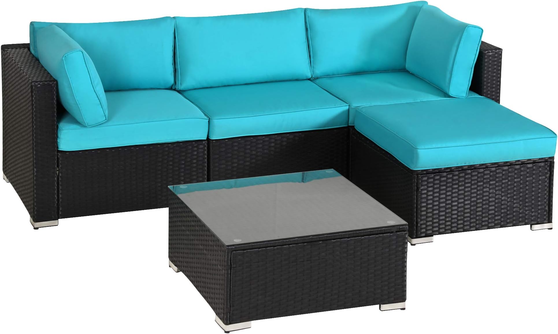 5 Pieces Patio Sectional