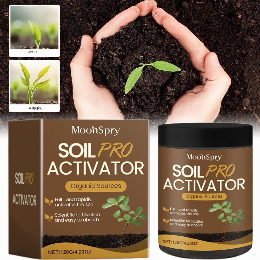 Activateur de sol, activateur de sol organique et engrais pour plantes, fleurs, amendements de sol, engrais pour plantes d'intérieur pour des fleurs saines et des plantes du sol (3 pièces)