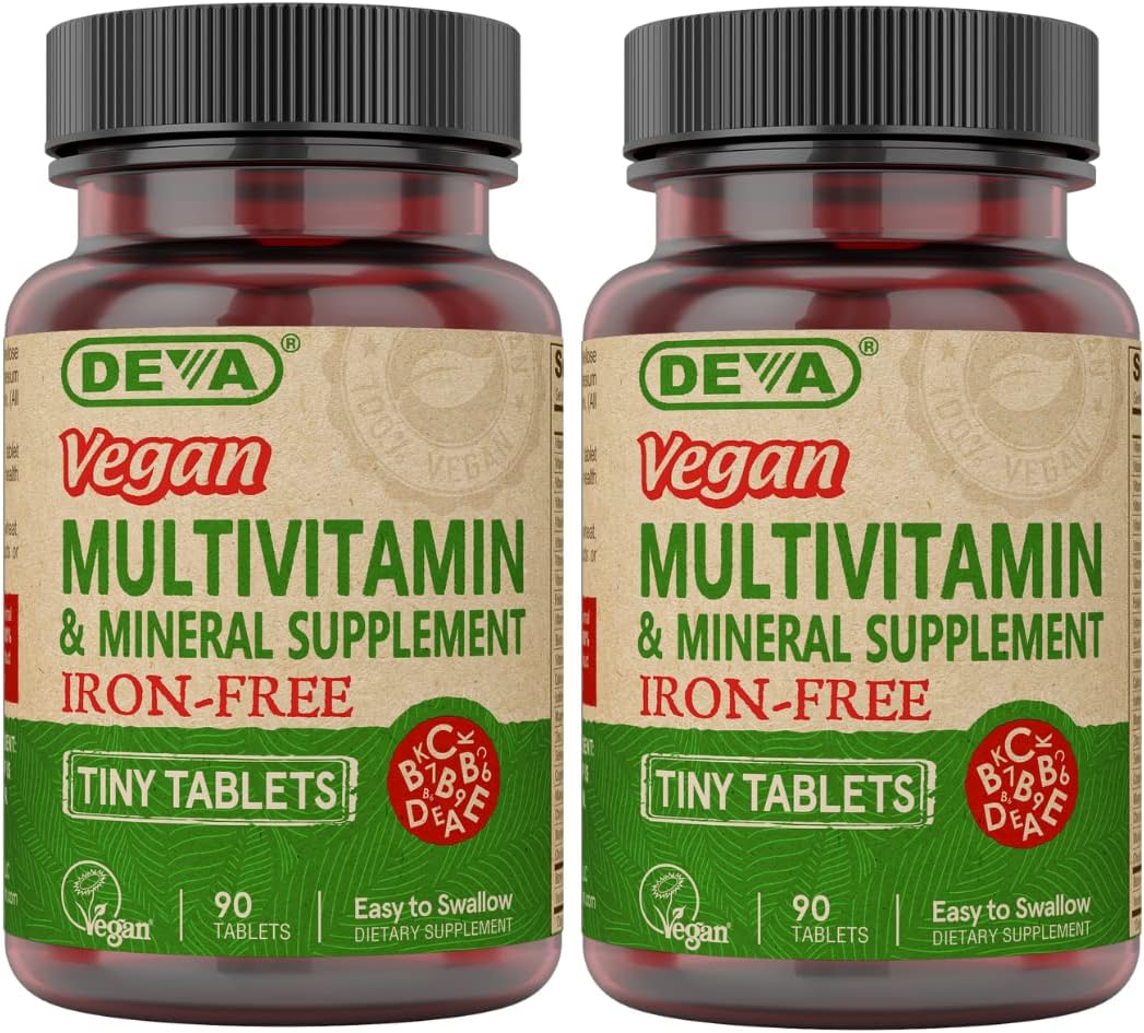 DEVA Tiny Tablets Vegan Multivitamins for Women & Men