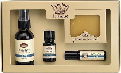 Fabulous Frannie Kit de bienestar para dormir - Ingredientes naturales y aceites esenciales 100% puros - La mezcla para dormir contiene aceites
