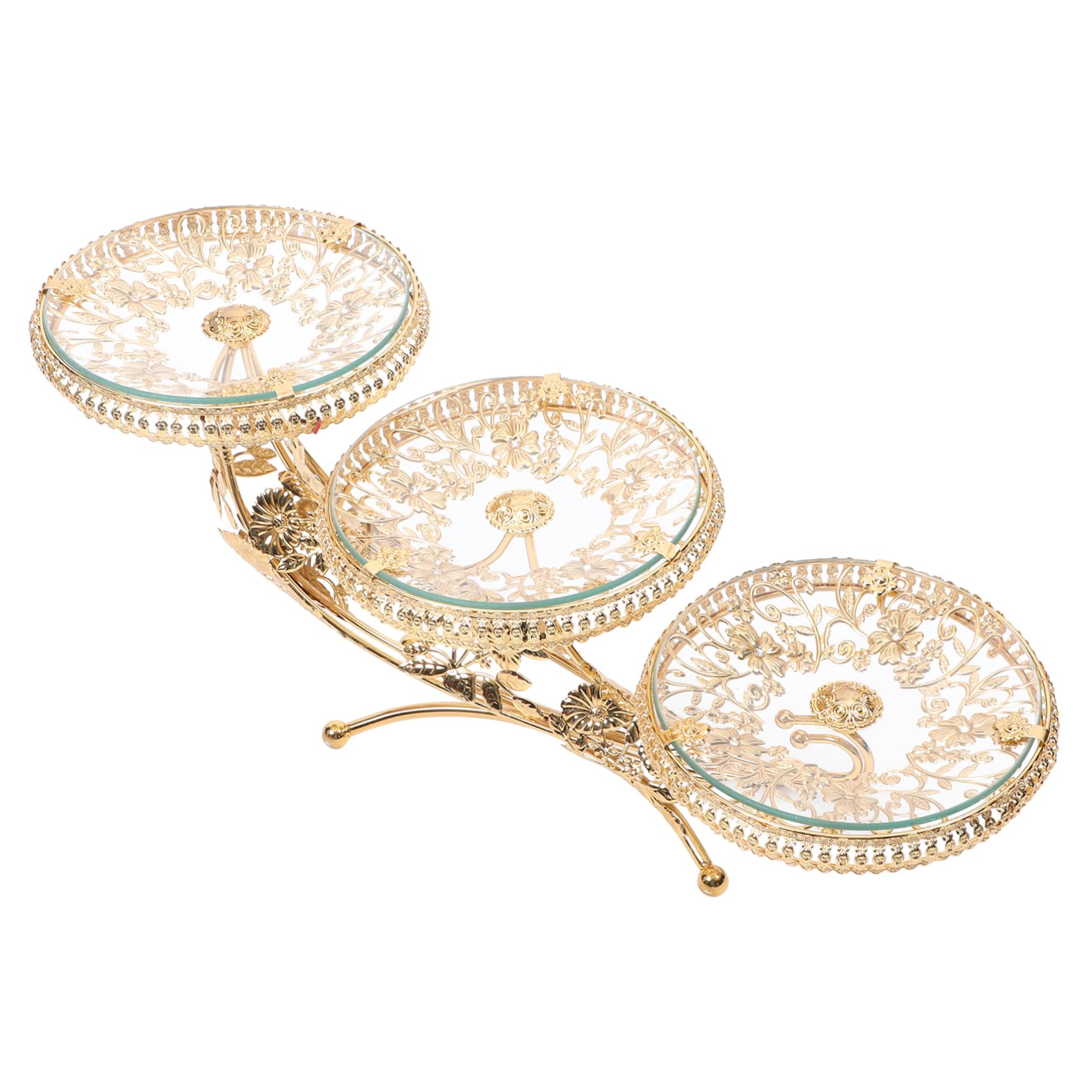 1pc Glass Fruit Bowl Dessert Holder Candy Cake Tray Dessert Display Tray Dessert Storage Tray Fruit Display Plate Decorative Dessert Tray Pastry Plate Cupcake Holder Fruit Plate