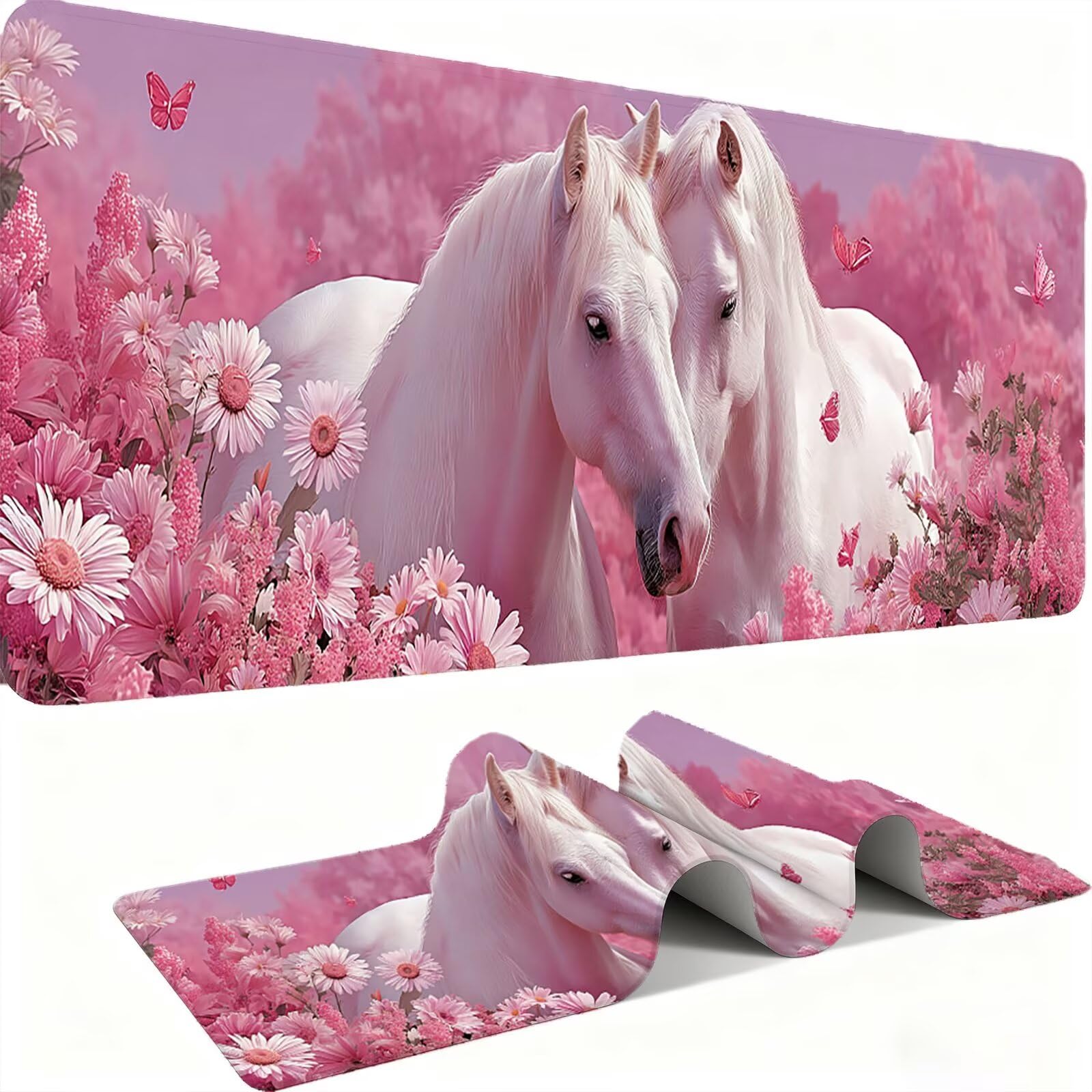 Podkładka pod mysz 1200 x 600 mm Podkładka pod mysz dla graczy, bardzo cienka podkładka na biurko, antypoślizgowa antypoślizgowa gumowa podstawa, możliwość prania, ulepszona precyzja do komputera
