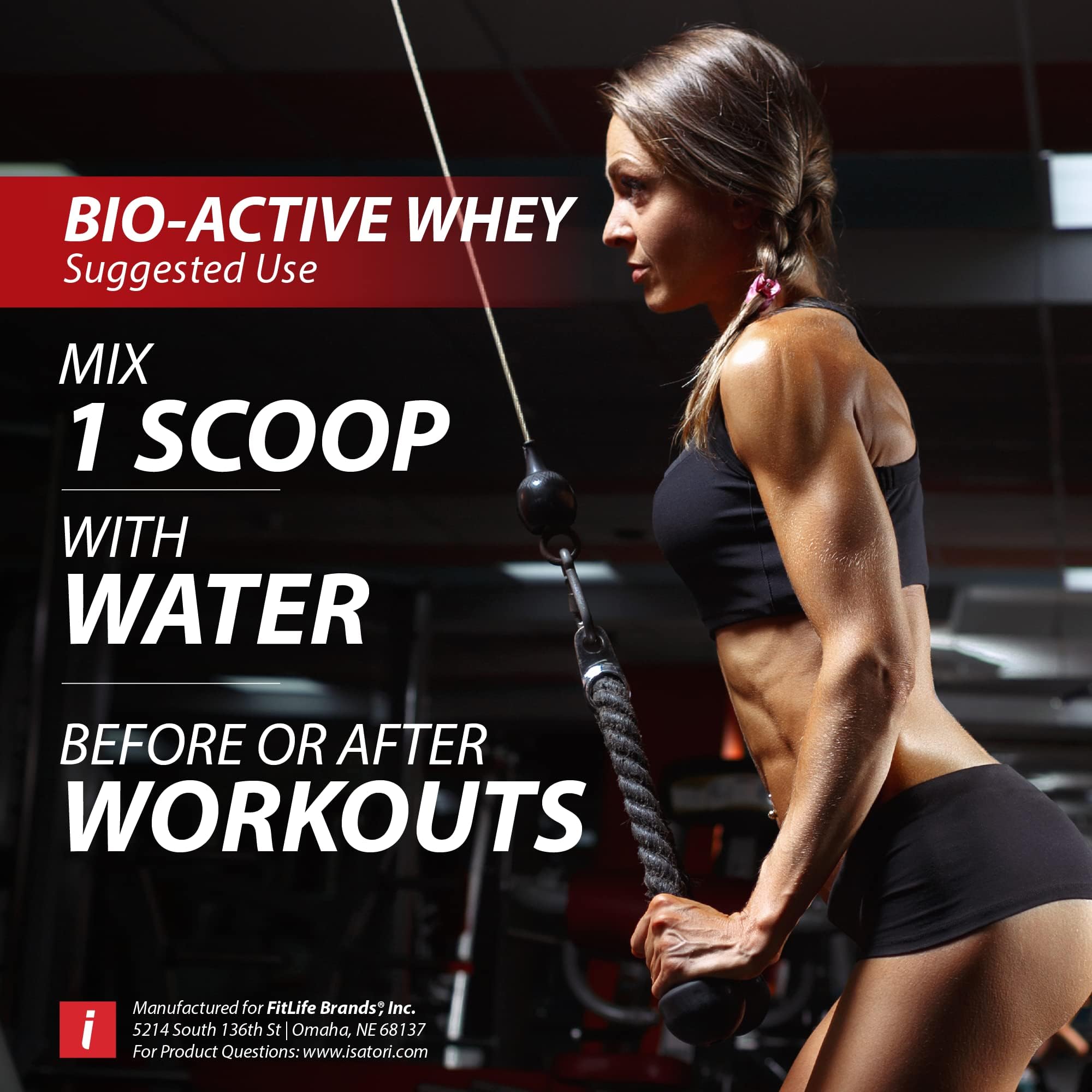 iSatori 100% Bio-Active Whey Protein Vanilla Flavor - 26 Servings — Amazon image 8