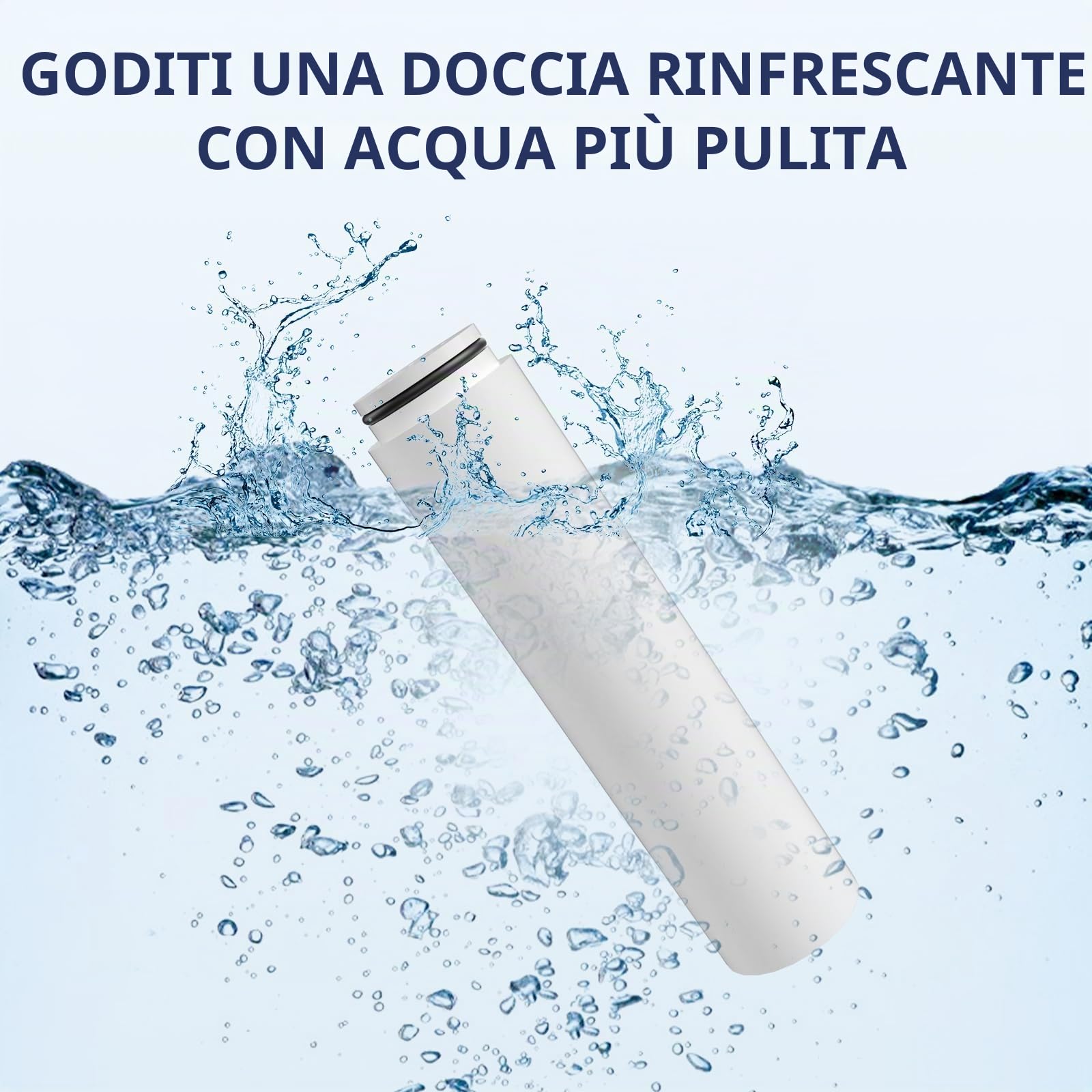 Filtri di ricambio compatibili con soffione doccia Cobbe: eliminano il cloro e le impurità per una pelle e capelli in migliore salute (Set di 4)