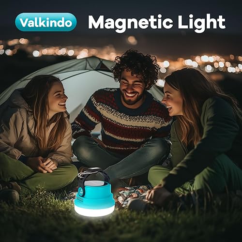 Miniatura 6 de Linterna solar para campamento recargable, 2 en 1 10000 mAh recargable luz de campamento y cargador de teléfono para senderismo, viajes, luz