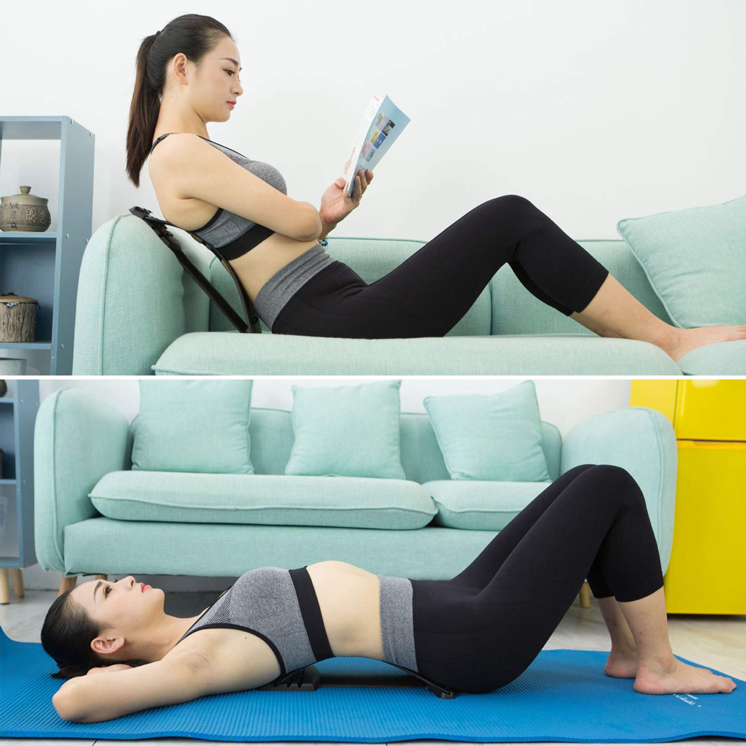 Masseurs pour Le Dos,Civière Dos,Back Stretcher,étirement Soutien Lombaire,Relaxation Mate