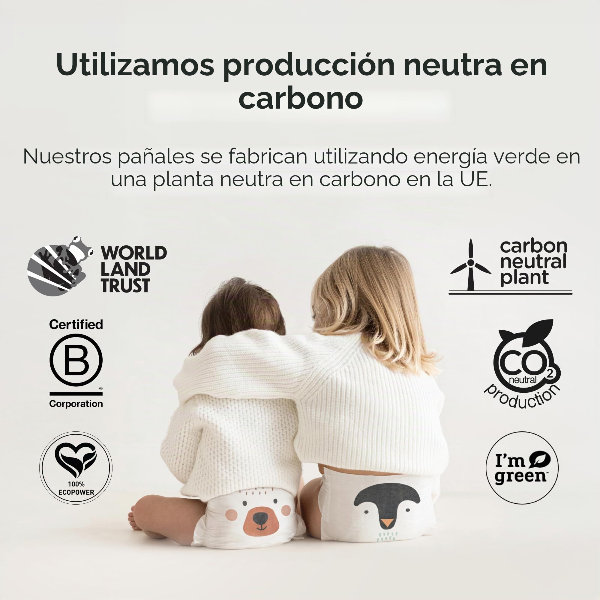 Kit & Kin Pañales Talla 2 (4-8 kg) 152 Unidades, Hipoalergénicos, de Origen Vegetal, Protección Antifugas Superior, Veganos y Cruelty-Free