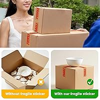 Vista 3 de ADHES - Cinta frágil, cinta de papel kraft biodegradable, 2 pulgadas x 55 yardas, 3 rollos, adhesivo fuerte, cinta de embalaje de papel ecológica