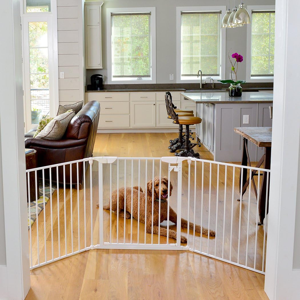 40% Off Discount Cardinal Gates Expandable Wide Pet Gate, White (EX100-WH)