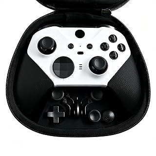 LuLuGou DIY Customized Model 1797 Elite Series 2 Controller - Panda Black | Compatible with Xbox Elite Series 2 Controller,Custom Soft‑Touch,Compatible for Xbox Series S|X,Xbox One,With Accessory Bag