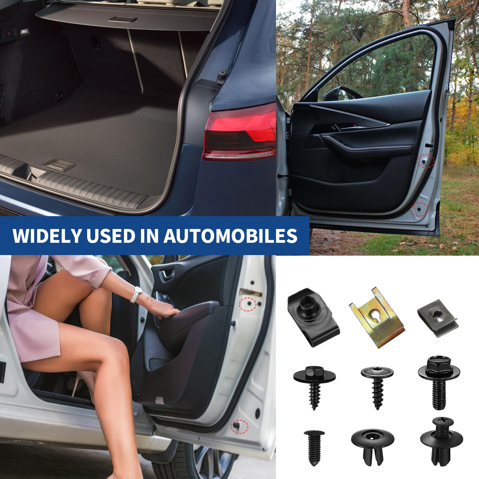 CLIPS DE FIXATION Pour Plaque D'immatriculation De Garde-boue Avant,... EUR 12,47 - PicClick FR