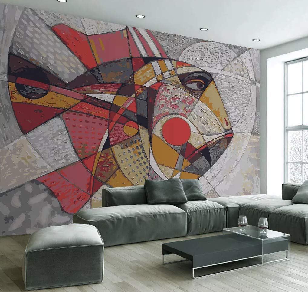 Buy Muraviewall I Colorful Artistic Oil Painting Fish Themed Wallpaper