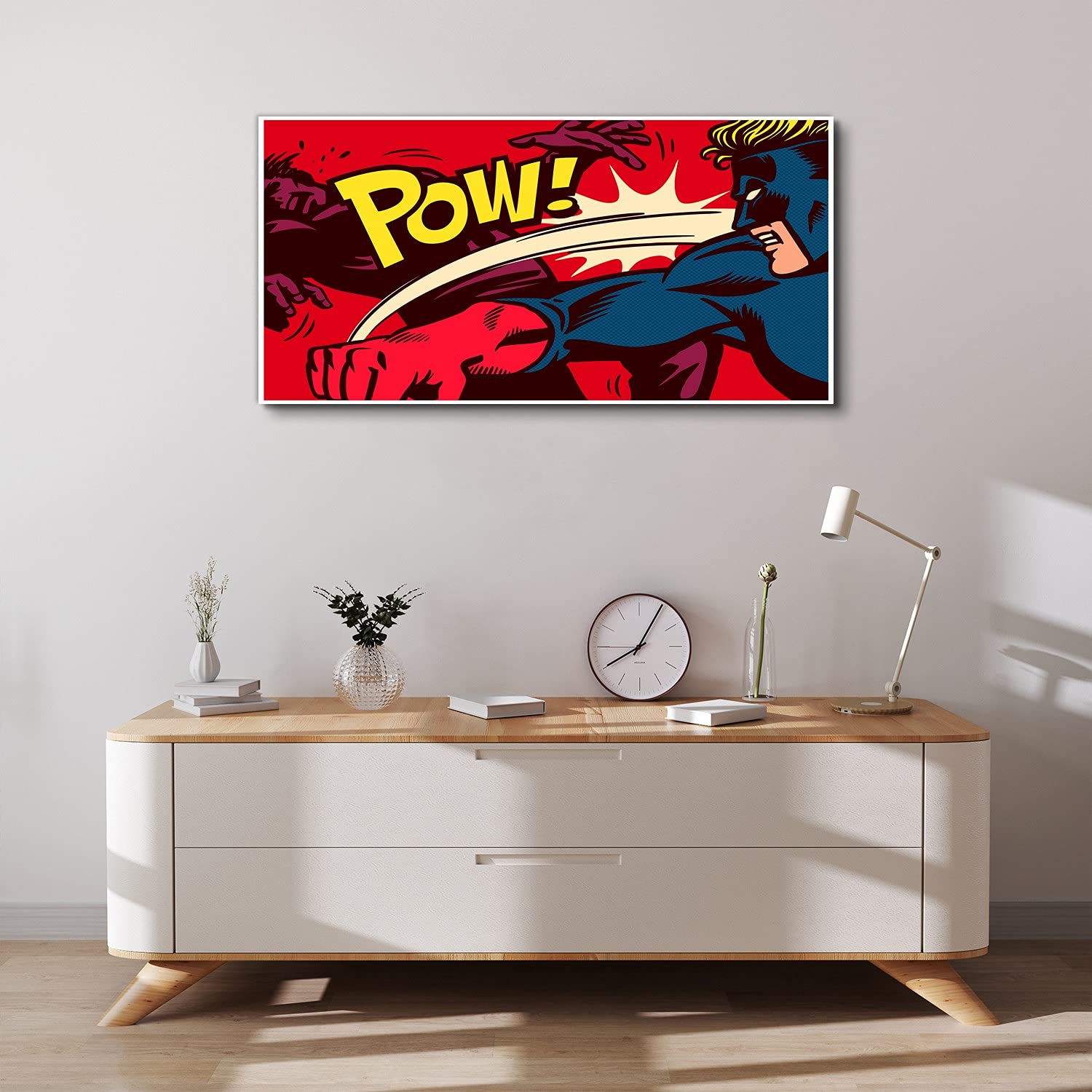 Coloray Image Sur Toile Impression 100x50cm Photo Image D'intérieur Décoration Murale Tableau - Héros des bandes dessinées du méchant