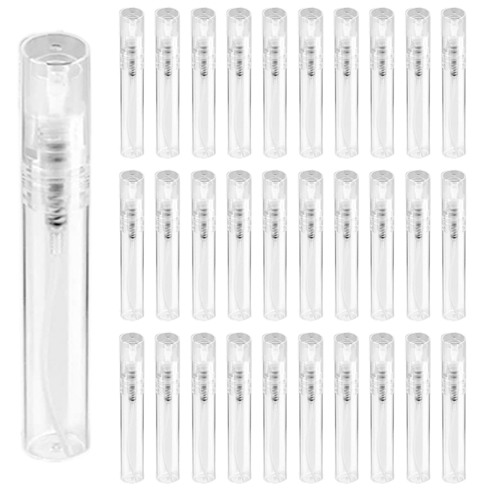 Jnchdghwa 180PCS 5Ml Mini Bottle, Mini Clear Plastic Bottle Empty, Fine Mist Refillable Perfume Bottle