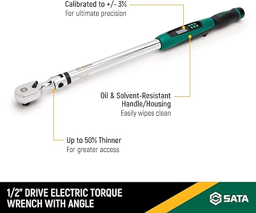 Miniatura 3 de SATA 12 Dr. Elec. Llave de torsión 25.1-250.8 pies-libras (34Nm-340 Nm), ST96527SC