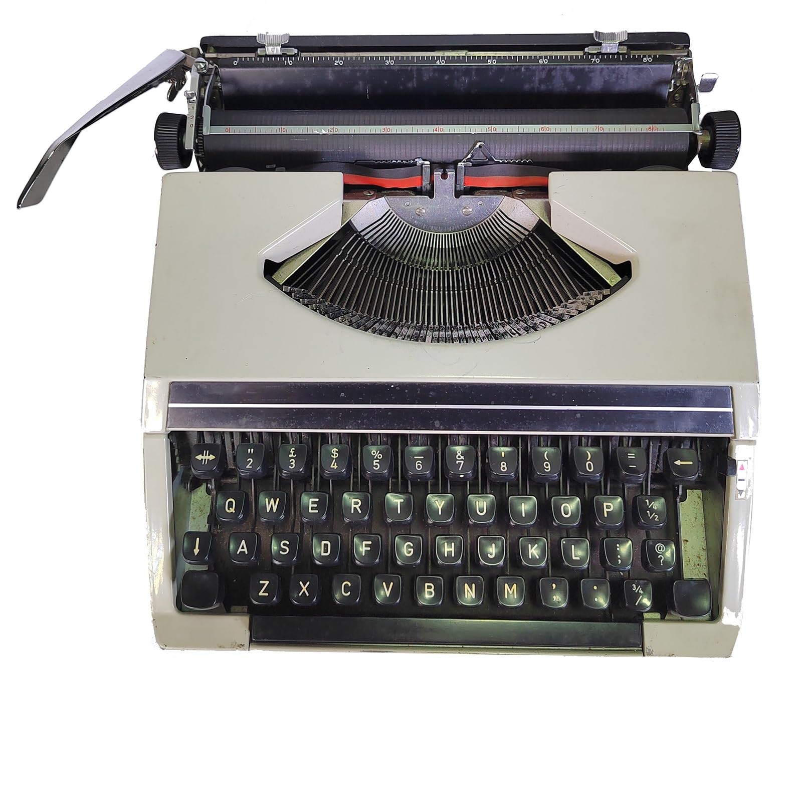 Mechanical English Typewriter, Retro Portable TypewriterManual Typewriter for Notes Or Letters Or Creative Writing Writers Literary Gift