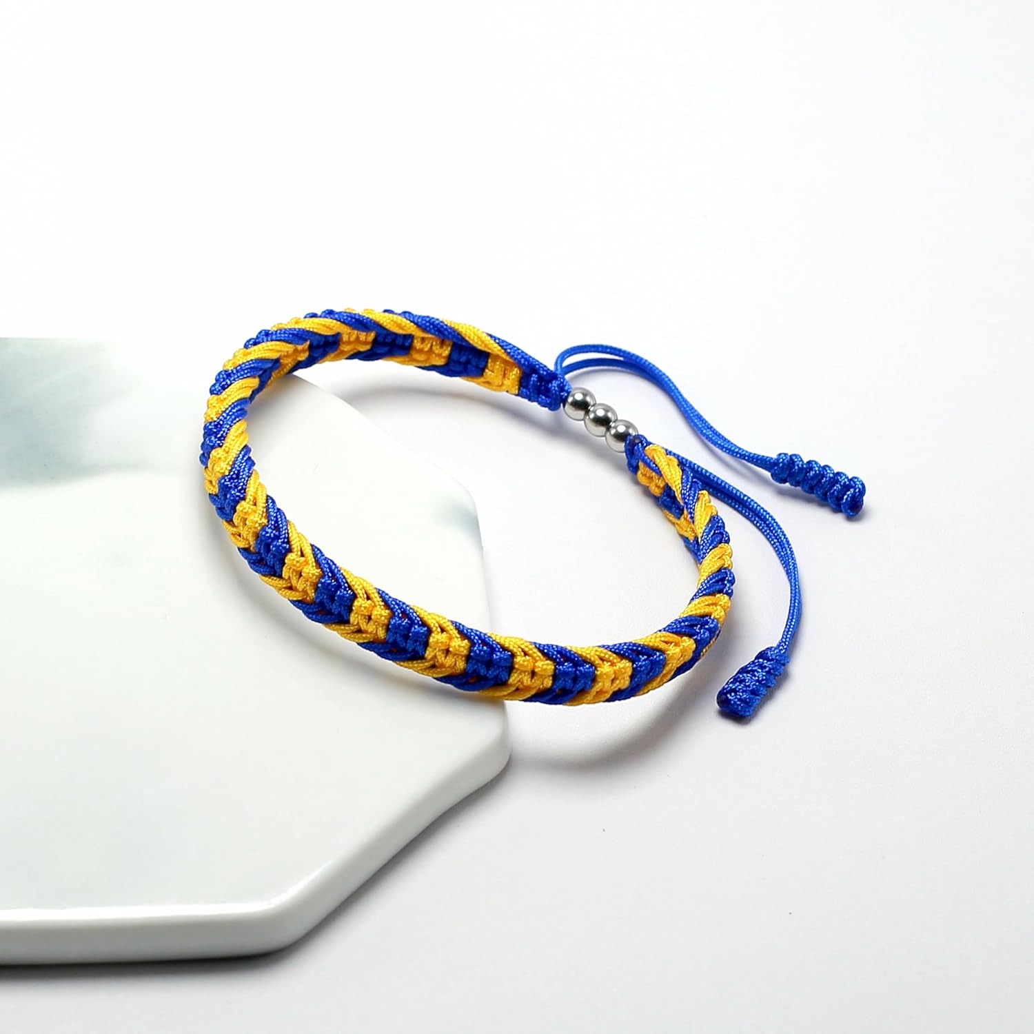 LAMIBEE Country Proud, Country Flag Color Tibetan Wrist Wrap Bracelet, Amulet and Boho Style Rope Bracelet and Bangles for Women, Men, String Thread Bracelets - Image 4